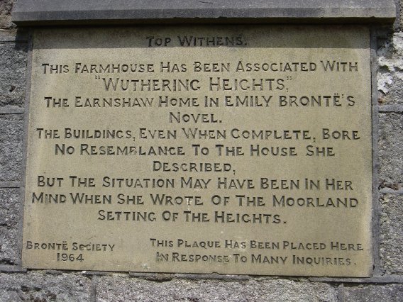 The bronte plaque at Top Withens